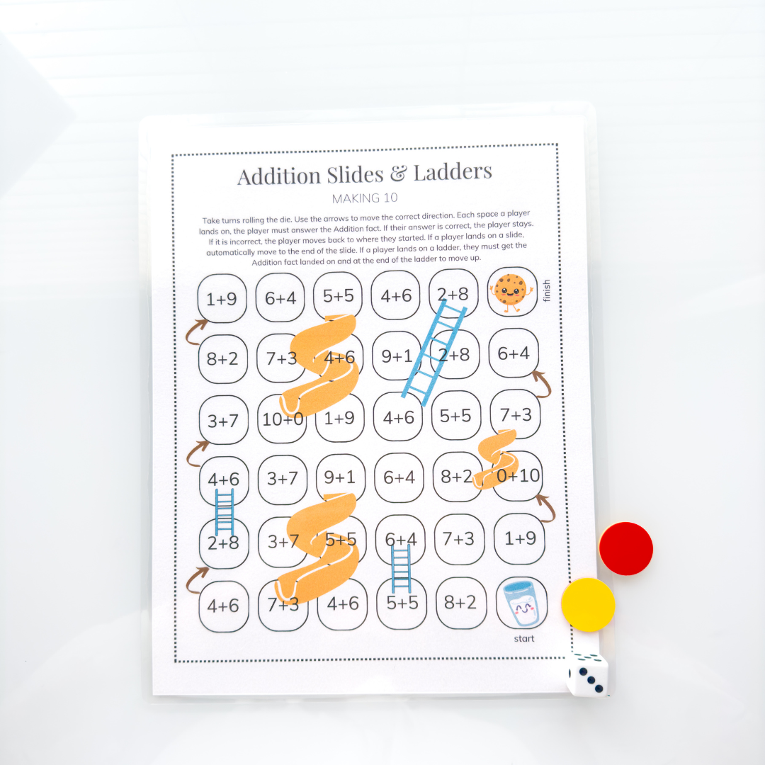 Subtraction Slides & Ladders Pack