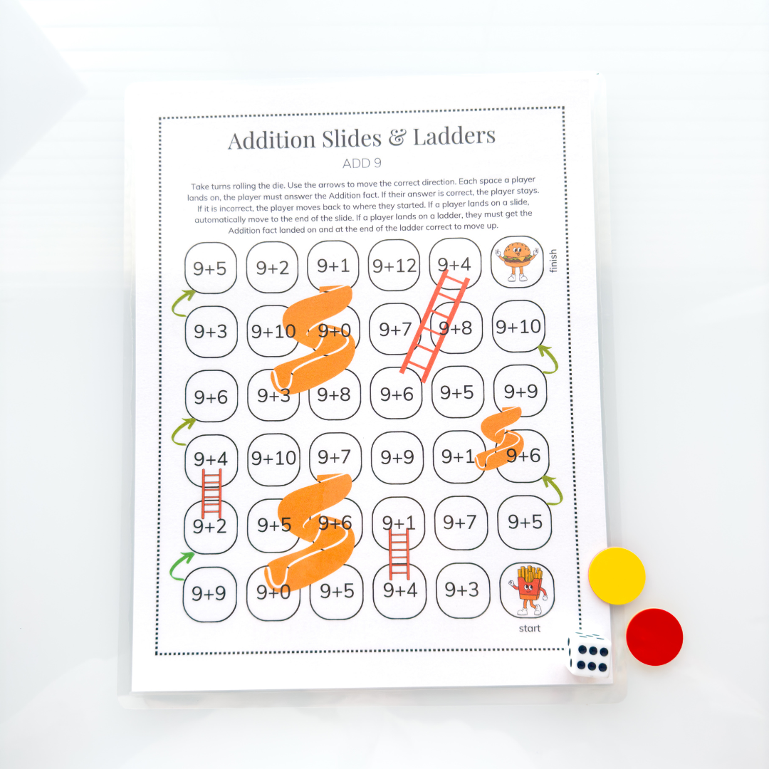 Addition Slides & Ladders Pack