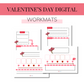 DIGITAL | Valentine's Day Workmat Pack