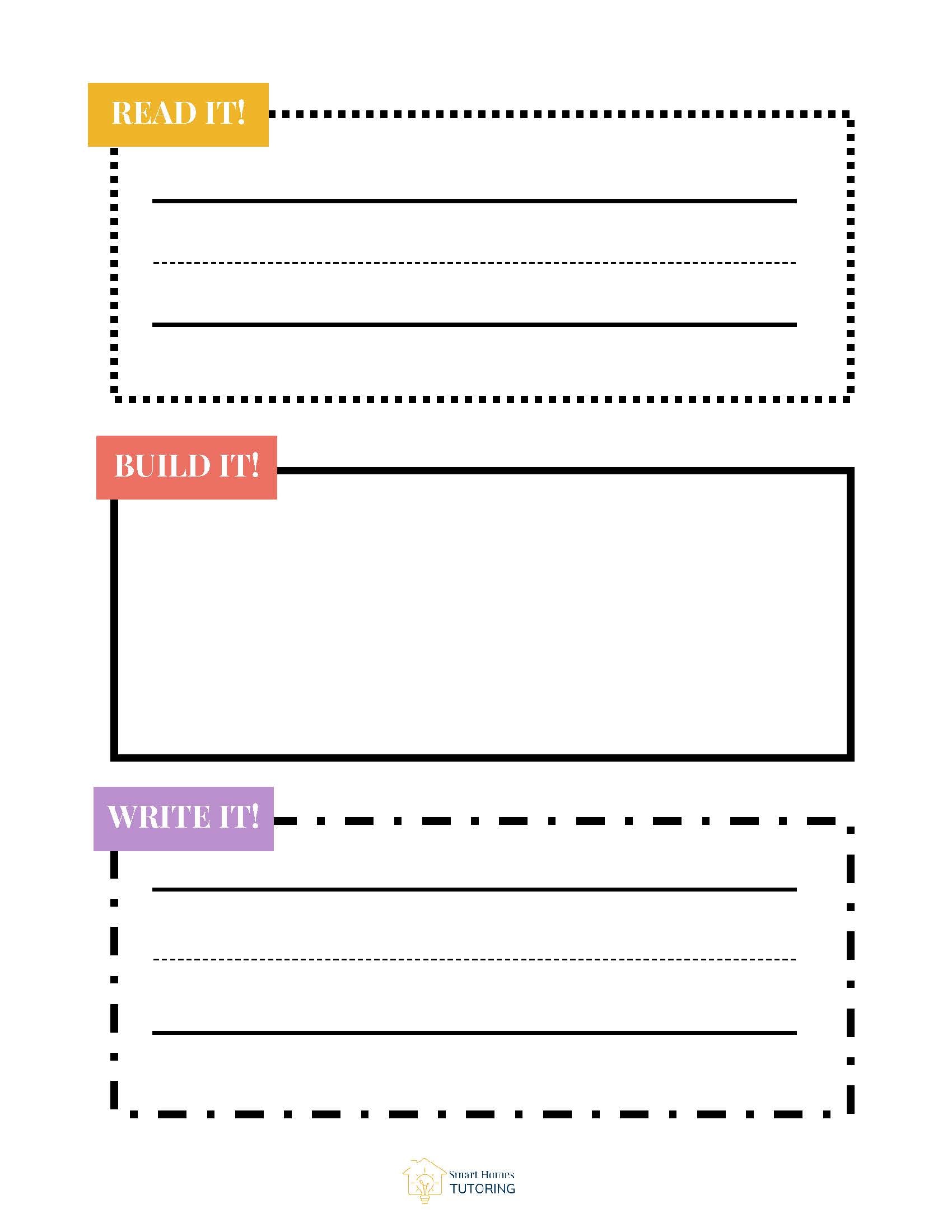 Read it Write it Build it Board – Smart Homes Tutoring